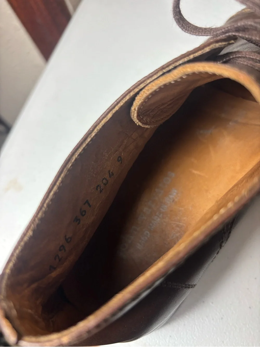 John Varvatos Men's Boots Ago Sz 9 Chukka Shoes Classic Brown Leather used